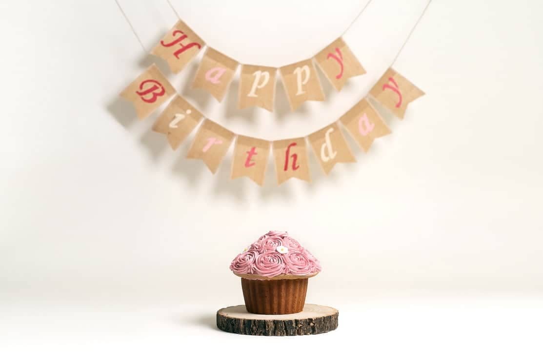 Cake Smash Pink Cupcake Cake Happy Birthday Heywood